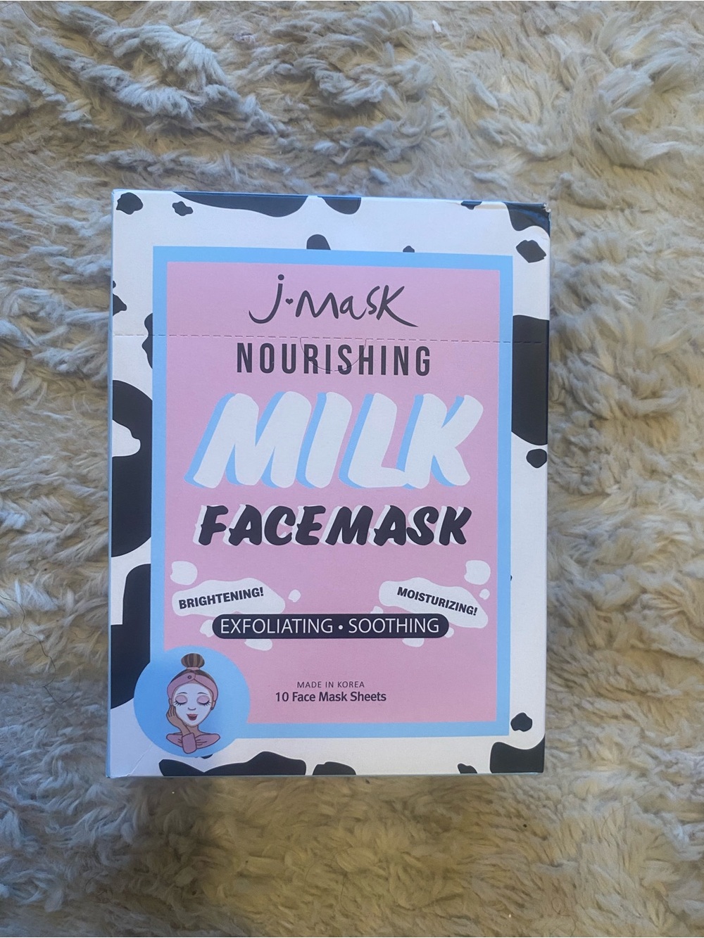 10 J Mask Nourishing Milk Face Masks Brightening Exfoliating Moisturizing